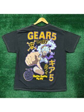 One Piece Gears Luffy T-Shirt Size Large